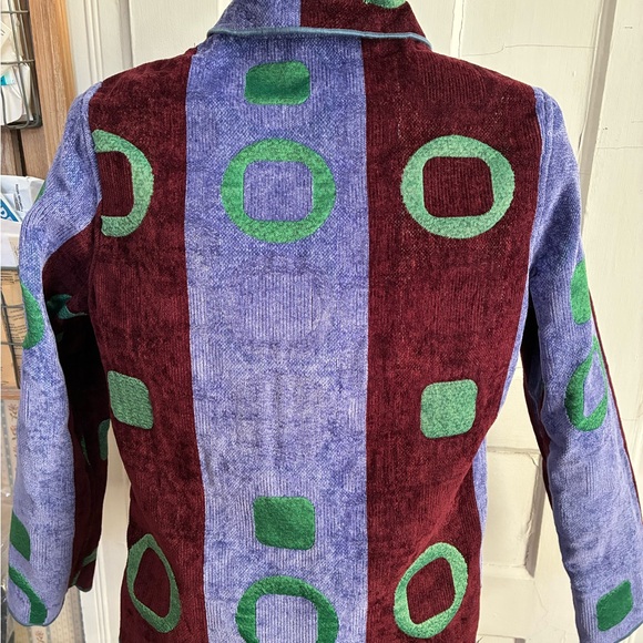 Colorful Geometric Button-Up Jacket - Picture 2 of 5